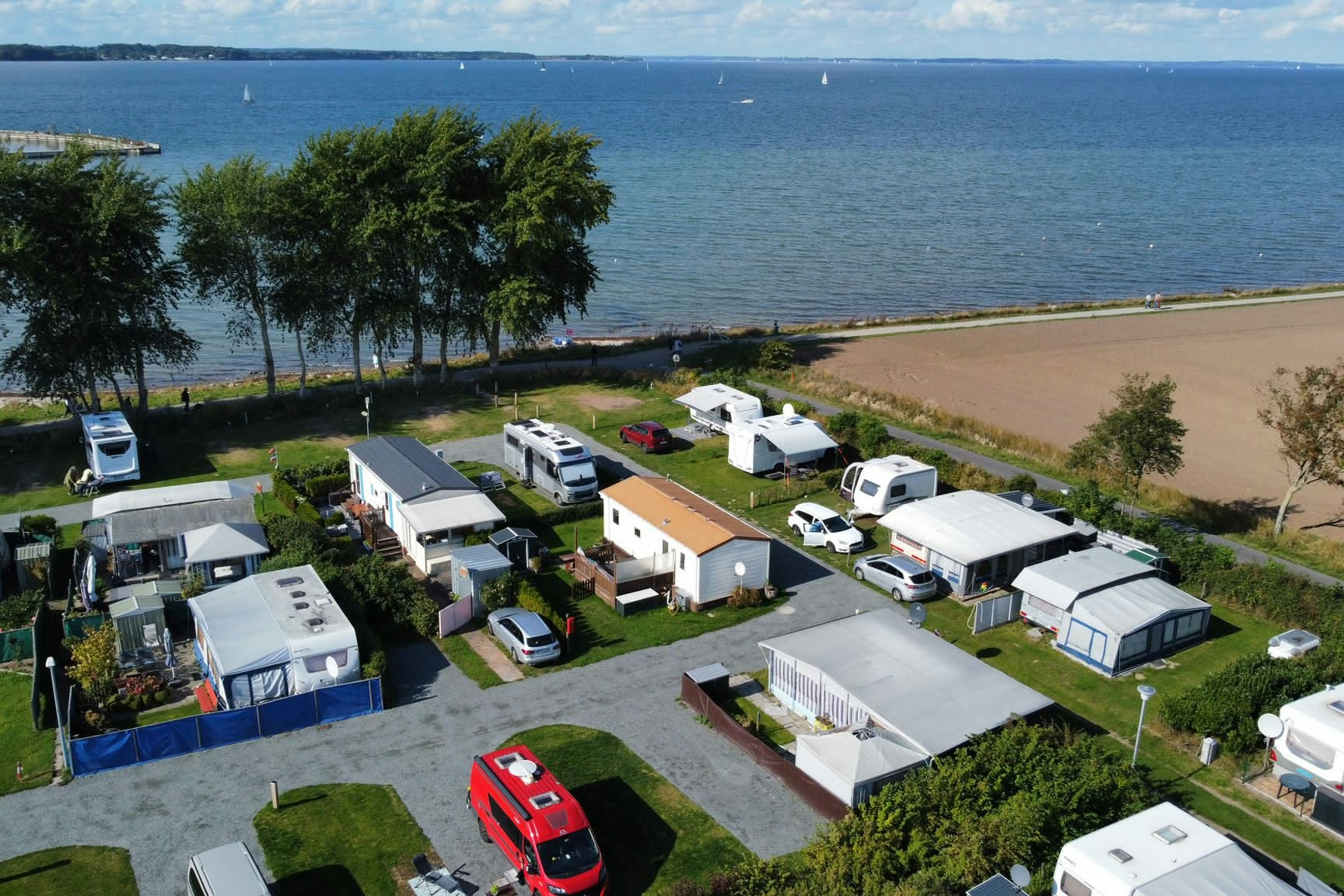 Campingplatz Wackerballig - Standplätze direkt an der Ostsee