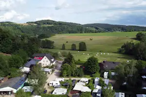 Camping Waldfrieden - Blick auf den Campingplatz und auf die Umgebung