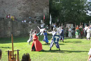 Campingplatz Wallenstein - Ritterspiele auf Burg Wallenstein am Campingplatz