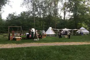 Campingplatz Wallenstein - Zeltlager auf Burg Wallenstein im Burghof