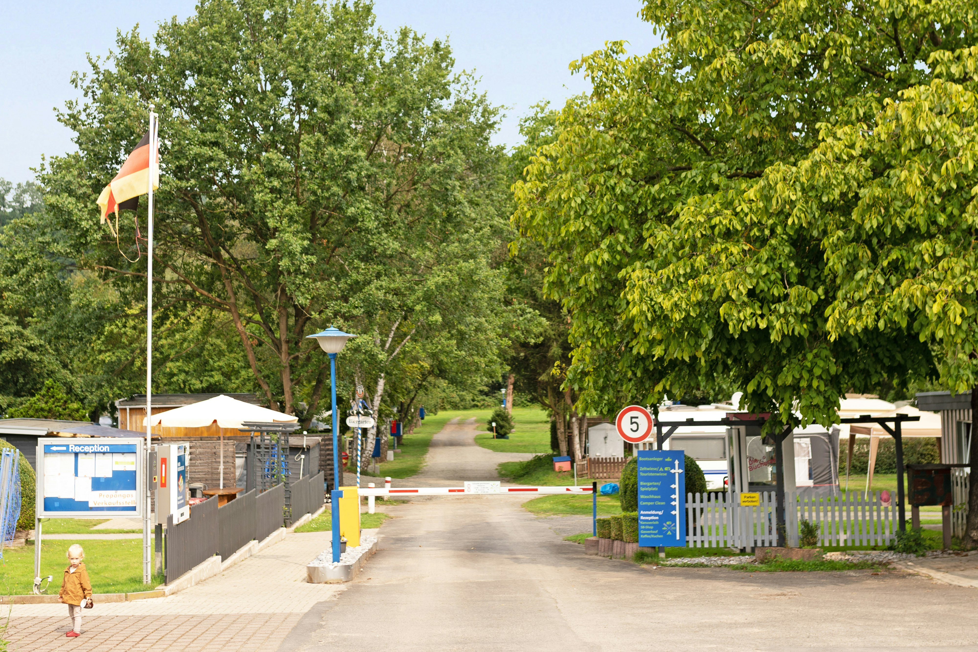 Campingplatz Werratal - Einfahrt des Campingplatzes