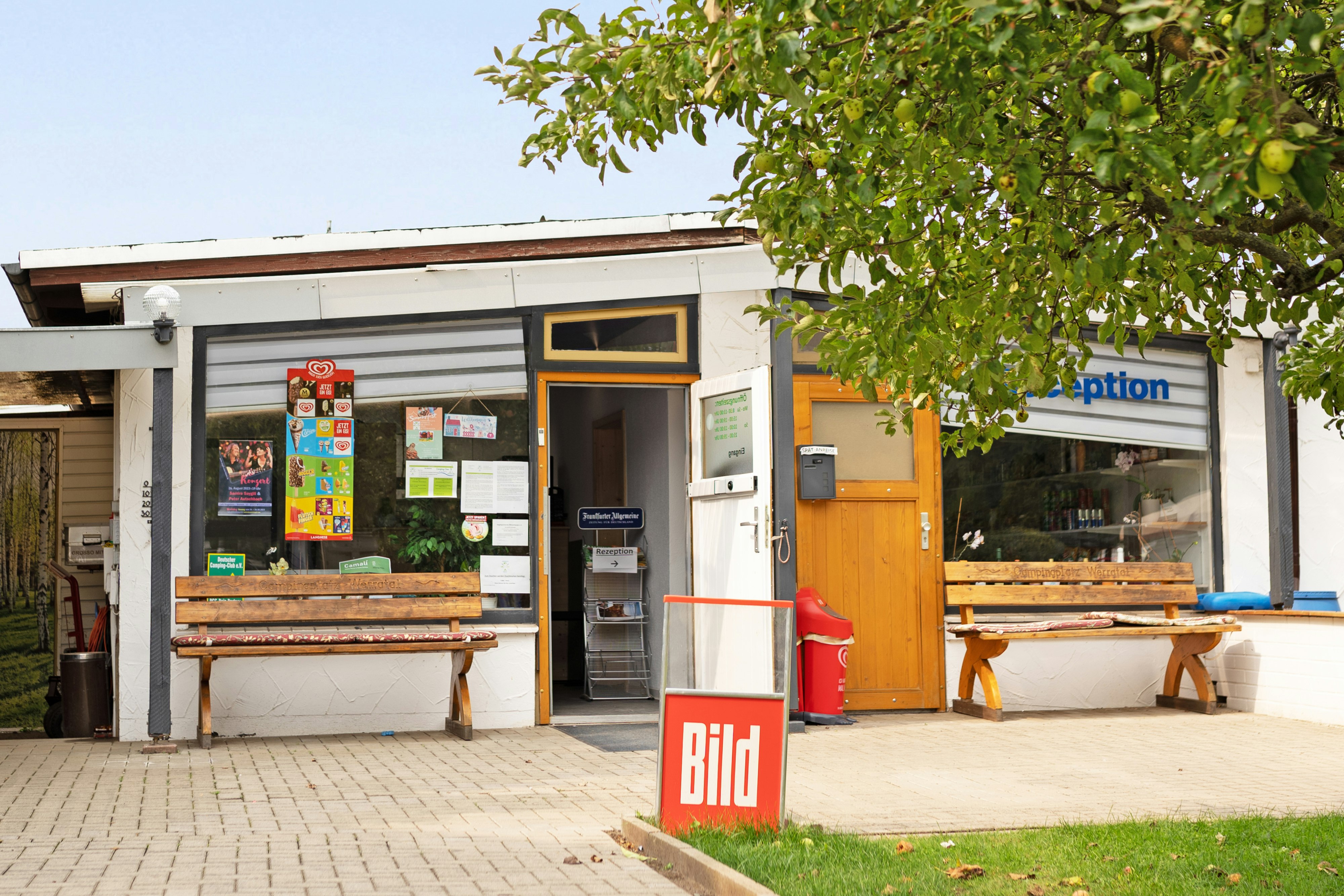 Campingplatz Werratal - Rezeption auf dem Campingplatz