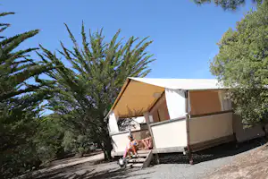 Campéole La Grande Côte - Mobilheim vom Campingplatz mit Veranda