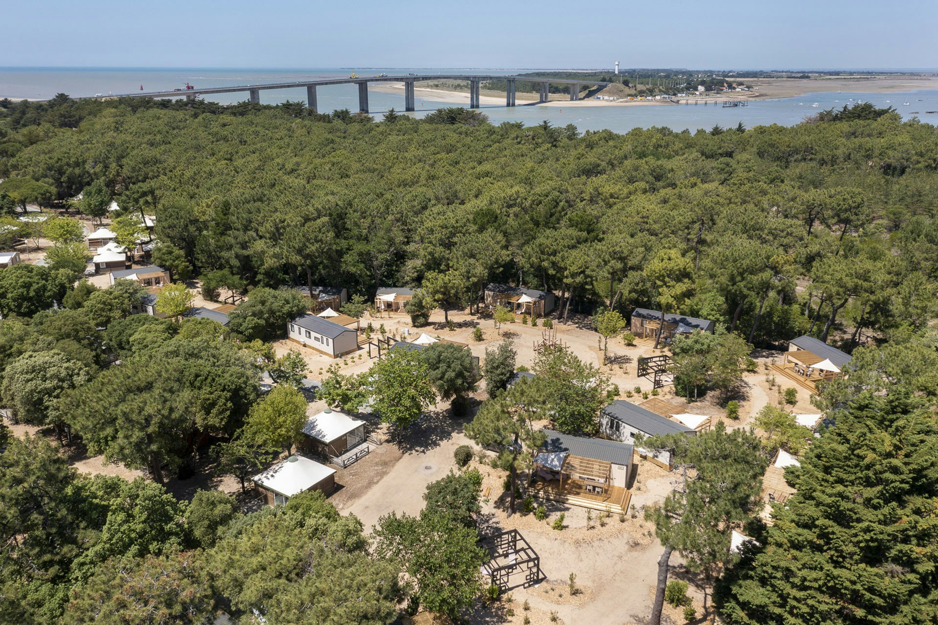 Camping Sandaya La Grande Côte - Blick auf den Campingplatz aus der Vogelperspektive