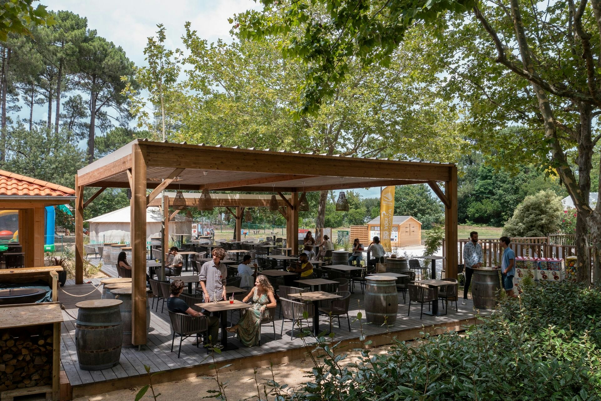 Campéole Le Lac de Sanguinet - Terrasse des Restaurants