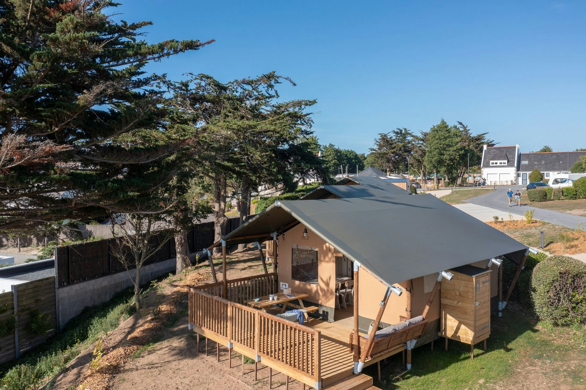 Camping Sandaya Val André - Außenansicht Glamping-Zelt