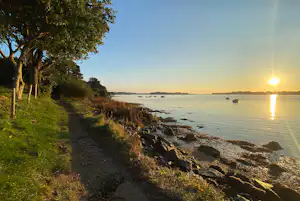 Camping Penn Mar Campéole Penn Mar - Blick auf den Strand bei Sonnenuntergang