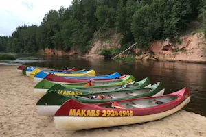 Canoe Camping - Kanus am Gauja Fluss