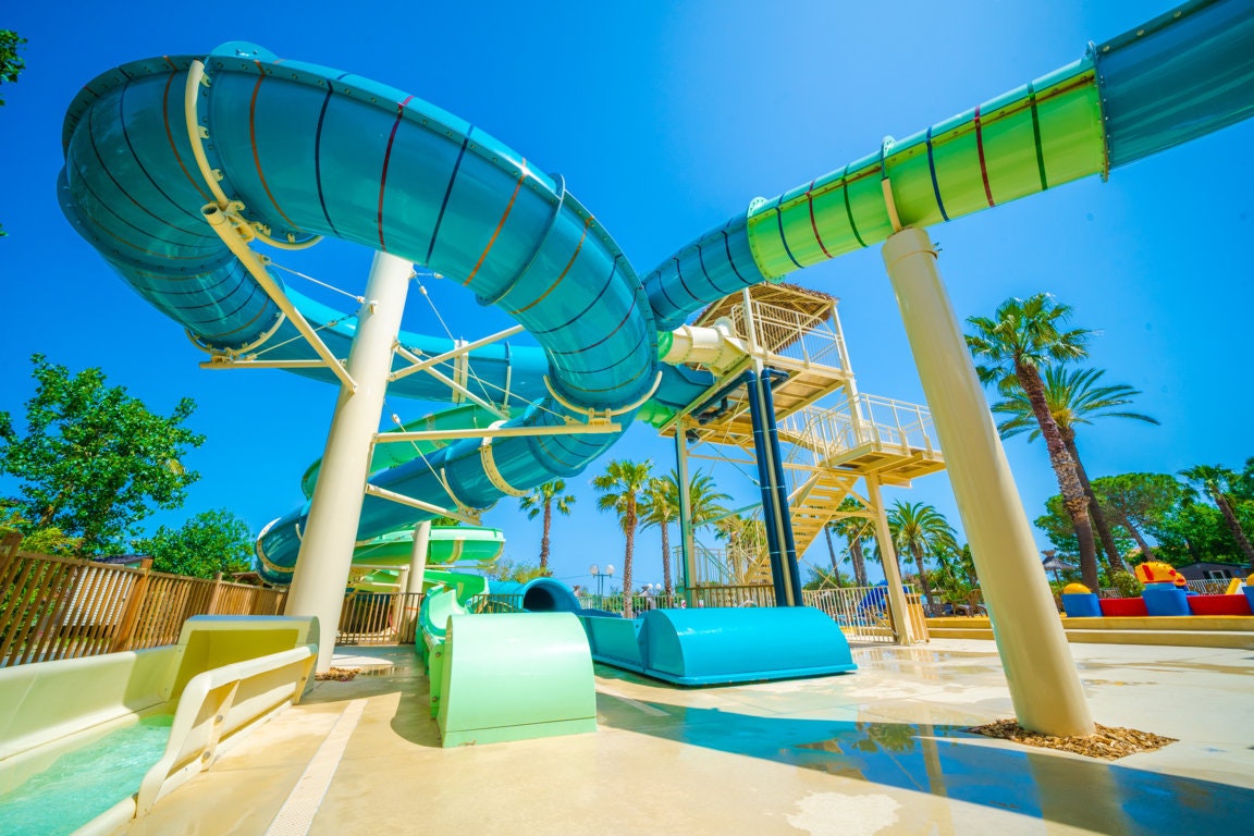 Capfun camping Emeraude  - Rutschen im Wasserpark des Campingplatzes