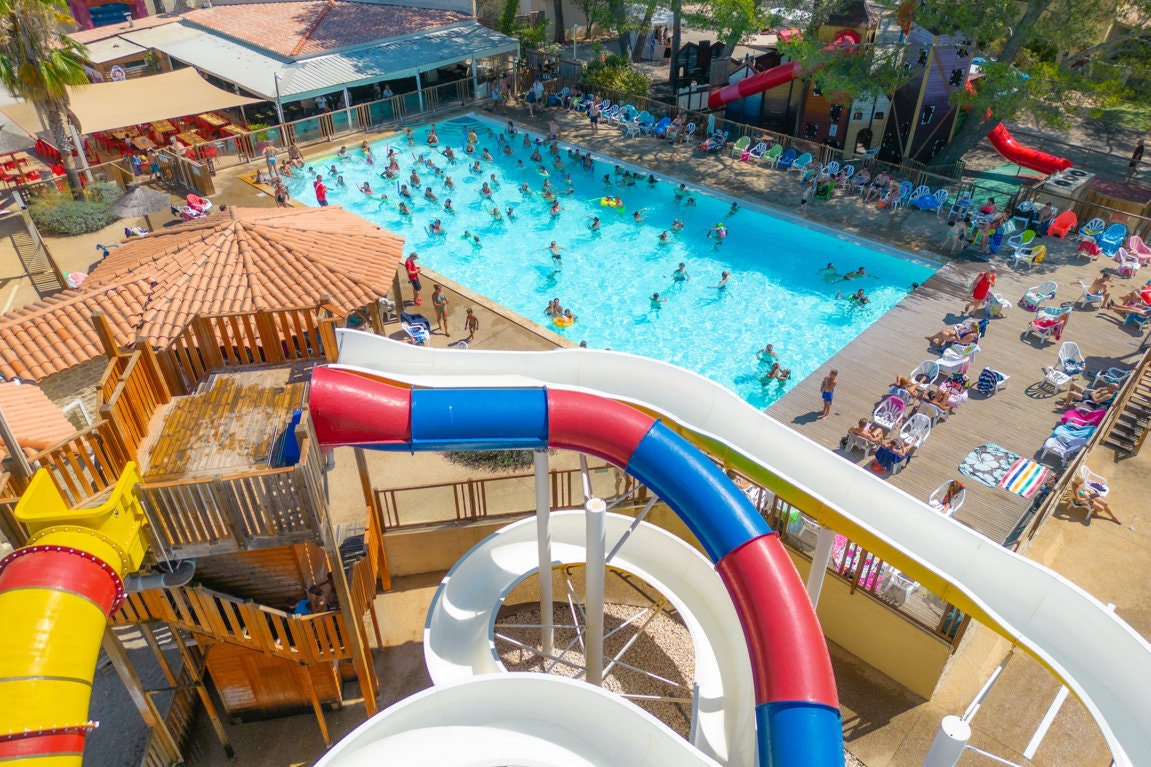 Capfun camping L'Arbois du castellet  - Rutschen im Wasserpark des Campingplatzes