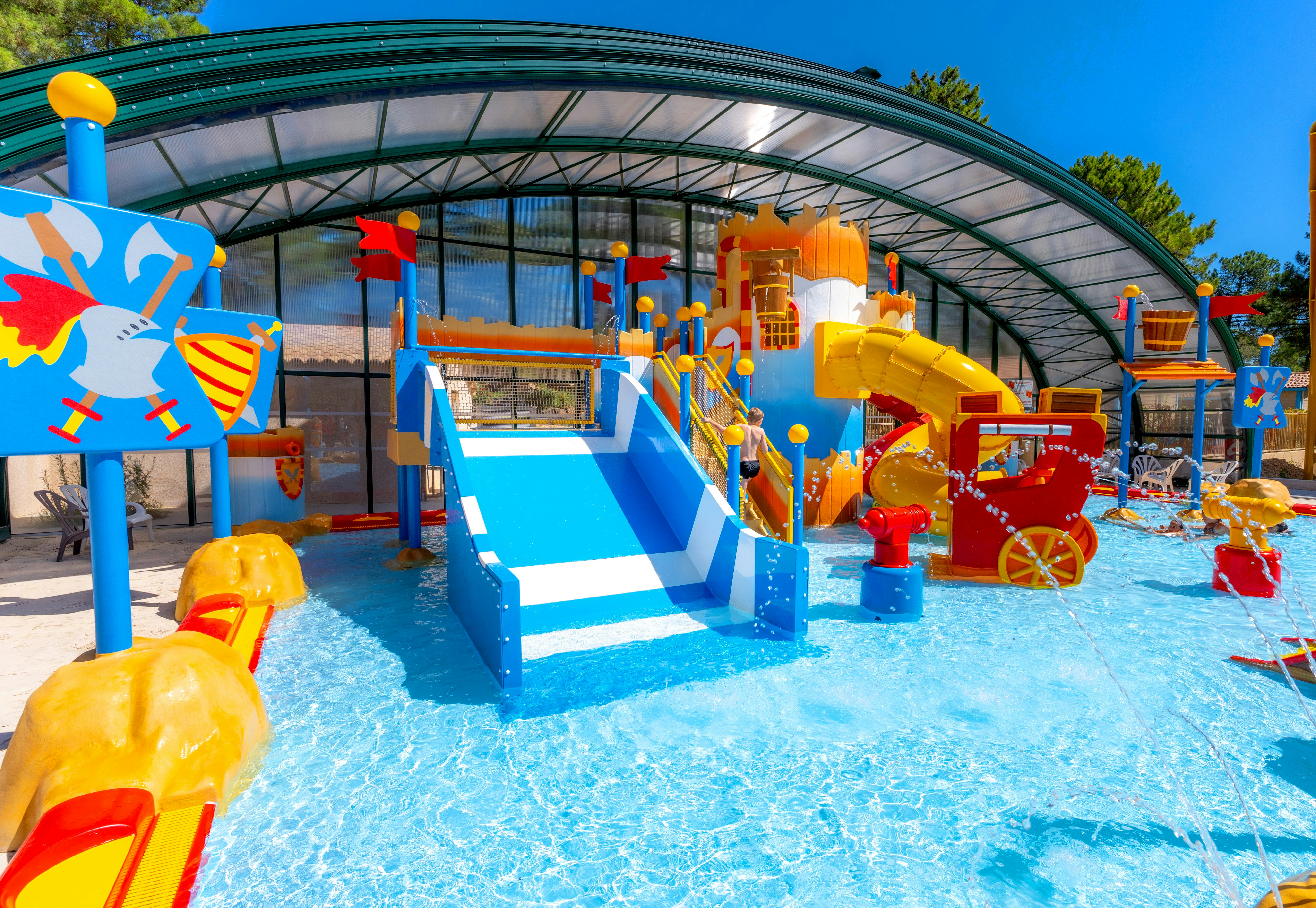 Capfun camping Le Beauregard  - Wasserspielplatz für Kinder auf dem Campingplatz