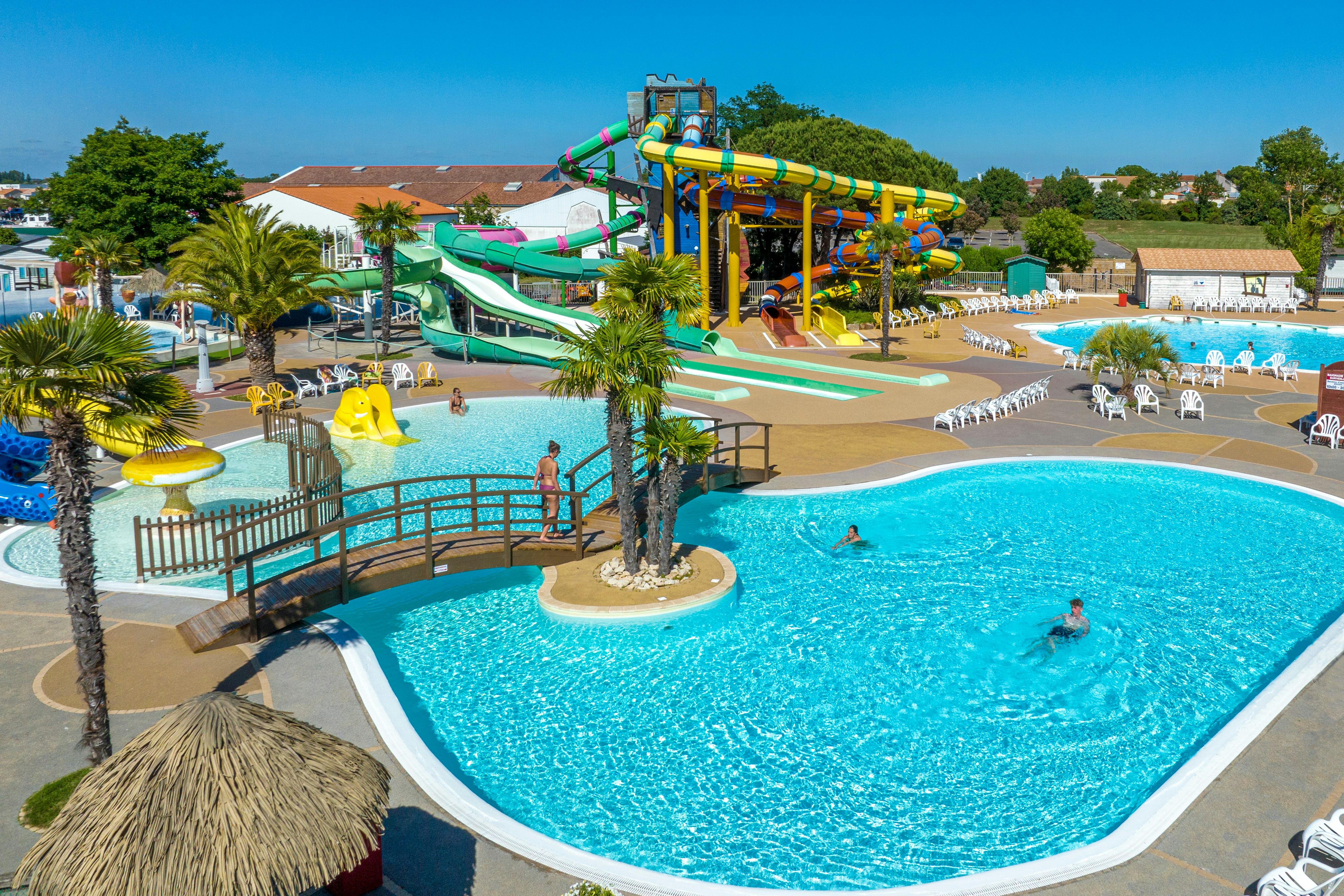 Capfun camping Le Curtys - Wasserpark auf dem Campingplatz