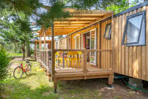 Capfun camping Le Grand Large - Mobilheim mit Terrasse auf dem Campingplatz