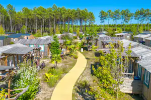 Capfun camping Lila - Mobilheime auf dem Campingplatz