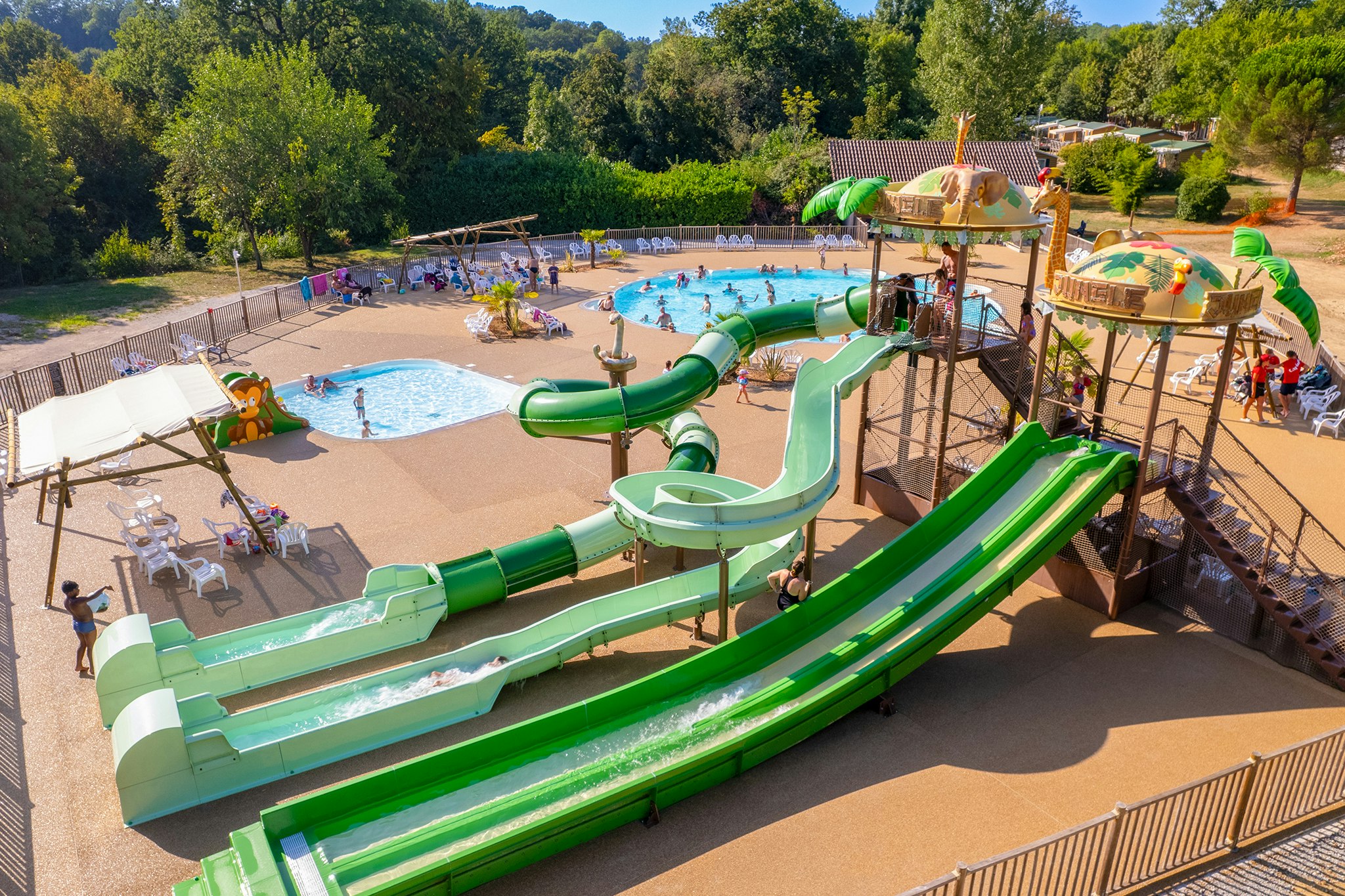 Capfun camping Roca d'Amour  - Rutschen im Wasserpark des Campingplatzes