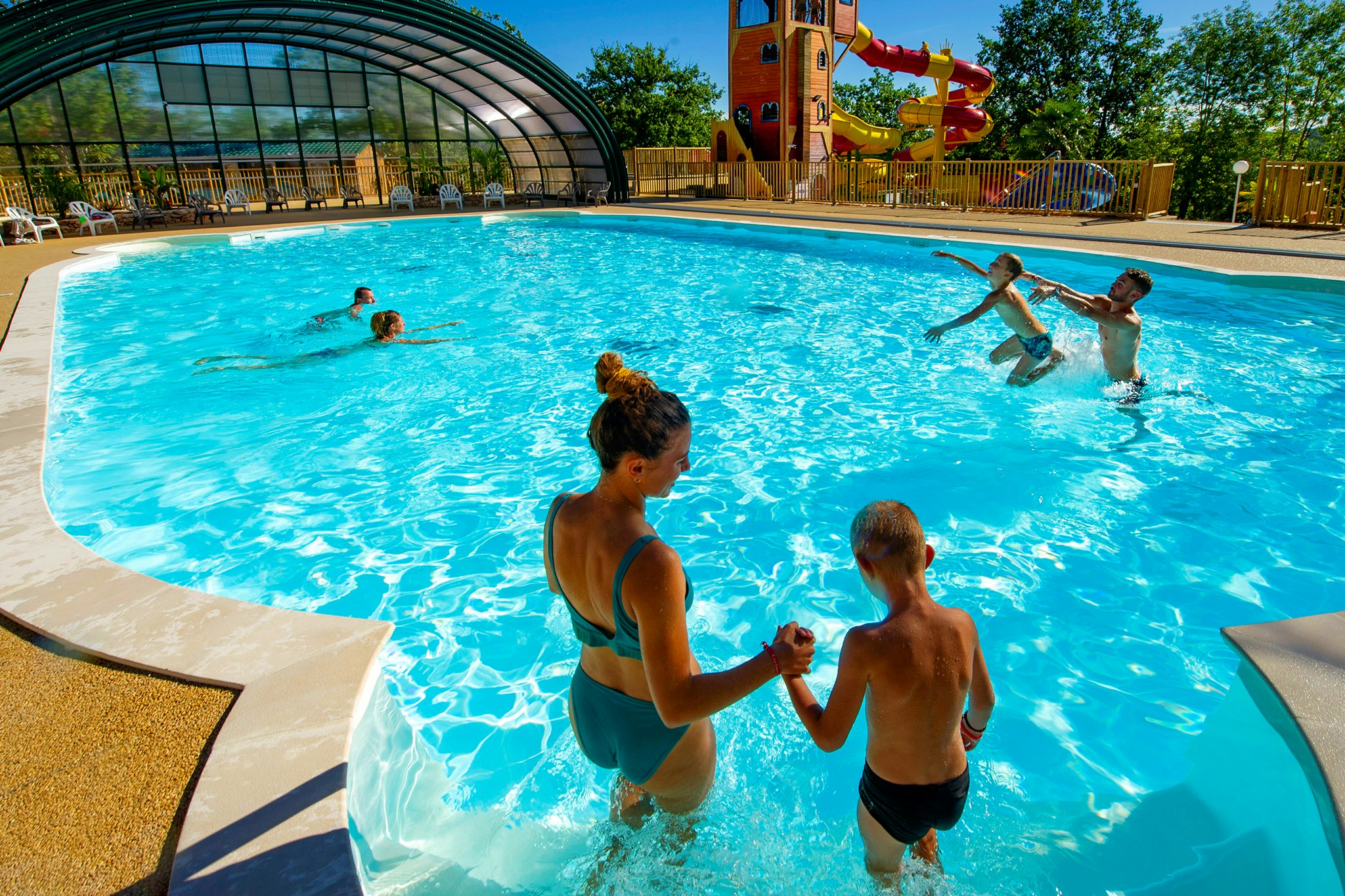 Capfun camping Roca d'Amour - Pool im Freien auf dem Campingplatz