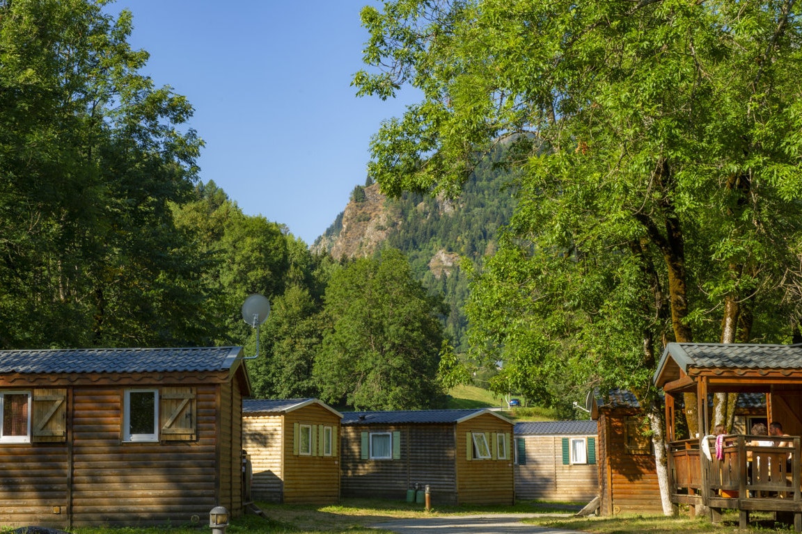 Capfun camping Saint Colomban  - Mobilheime auf dem Campingplatz