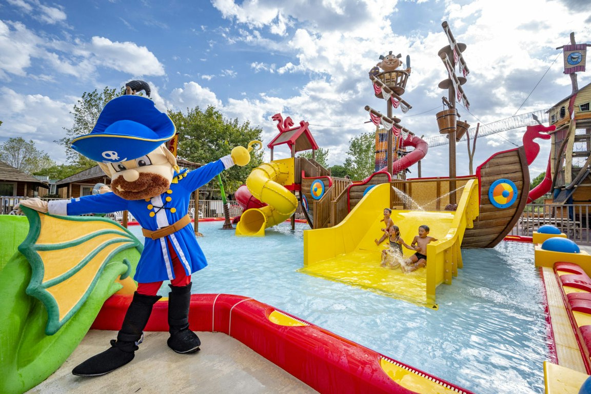 Capfun camping Téorix - Wasserspielplatz für Kinder auf dem Campingplatz