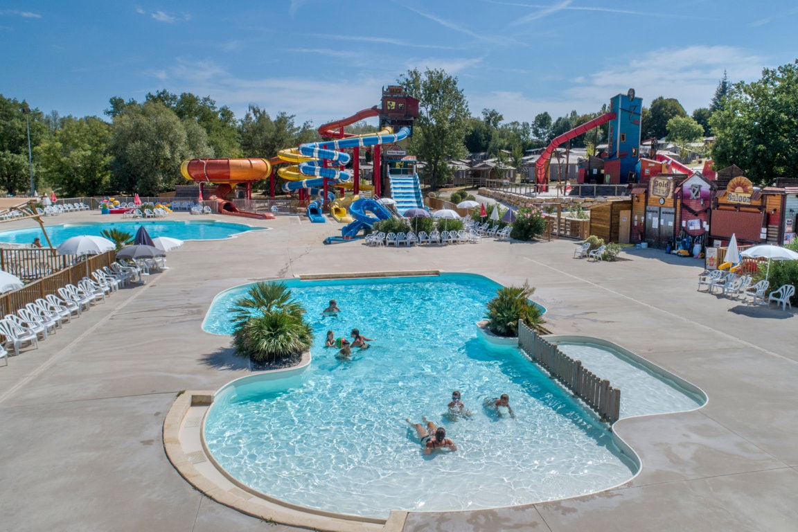 Capfun camping Ullule - Verschiedene Becken im Wasserpark des Campingplatzes