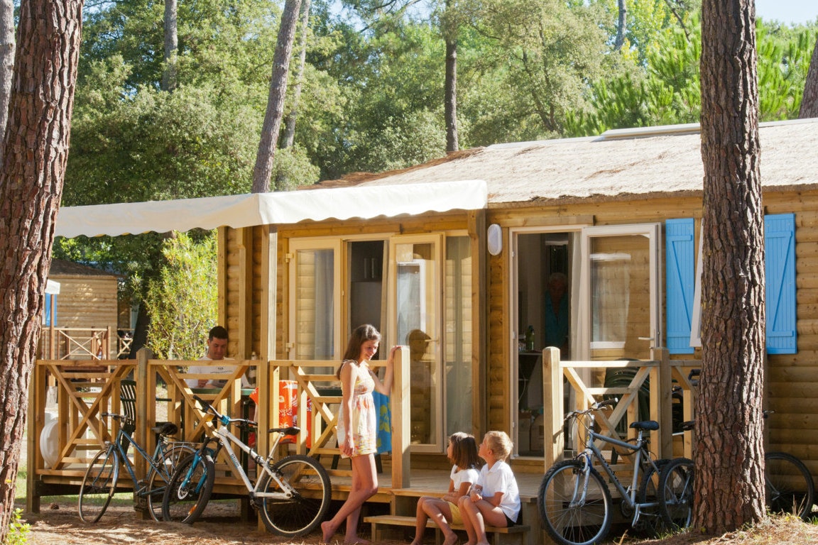 Capfun camping Zéphir  - Mobilheim mit Terrasse auf dem Campingplatz