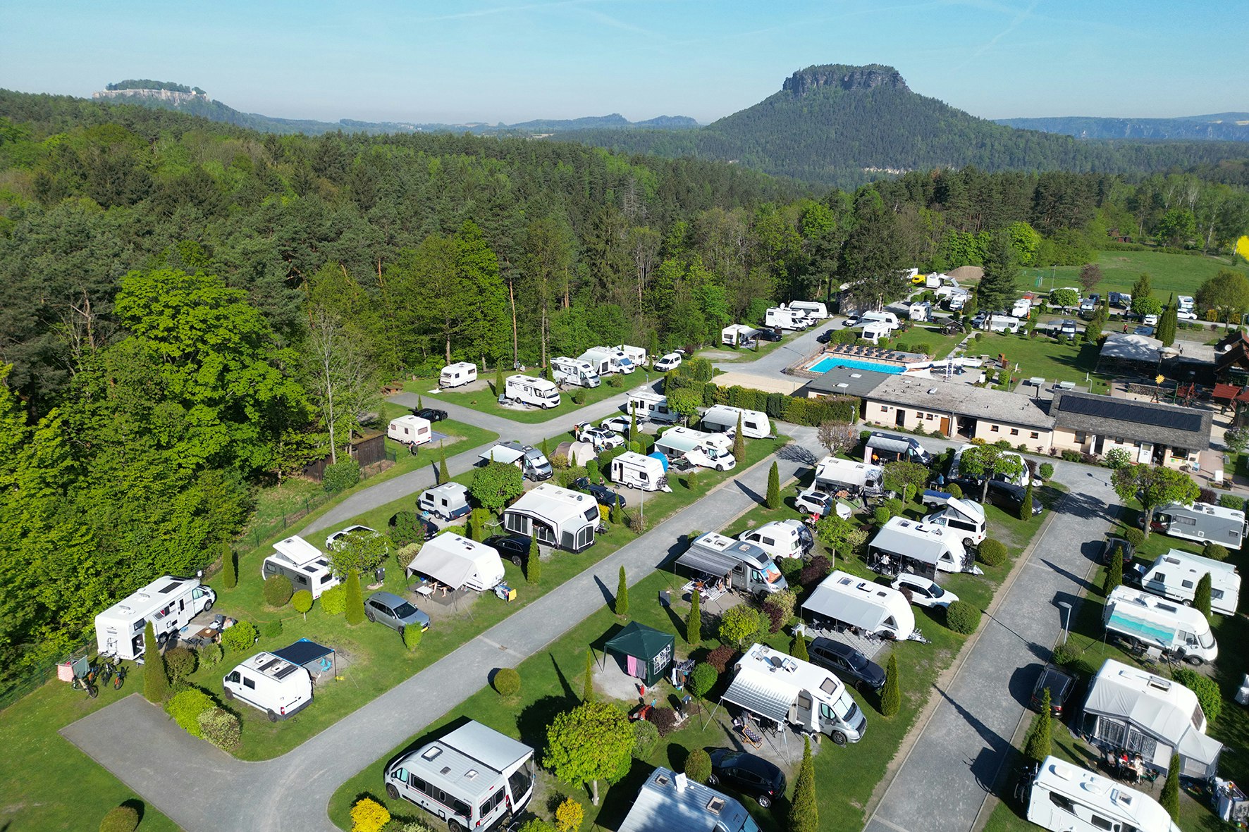 Caravan Camping Sächsische Schweiz - Standplätze auf dem Campingplatz