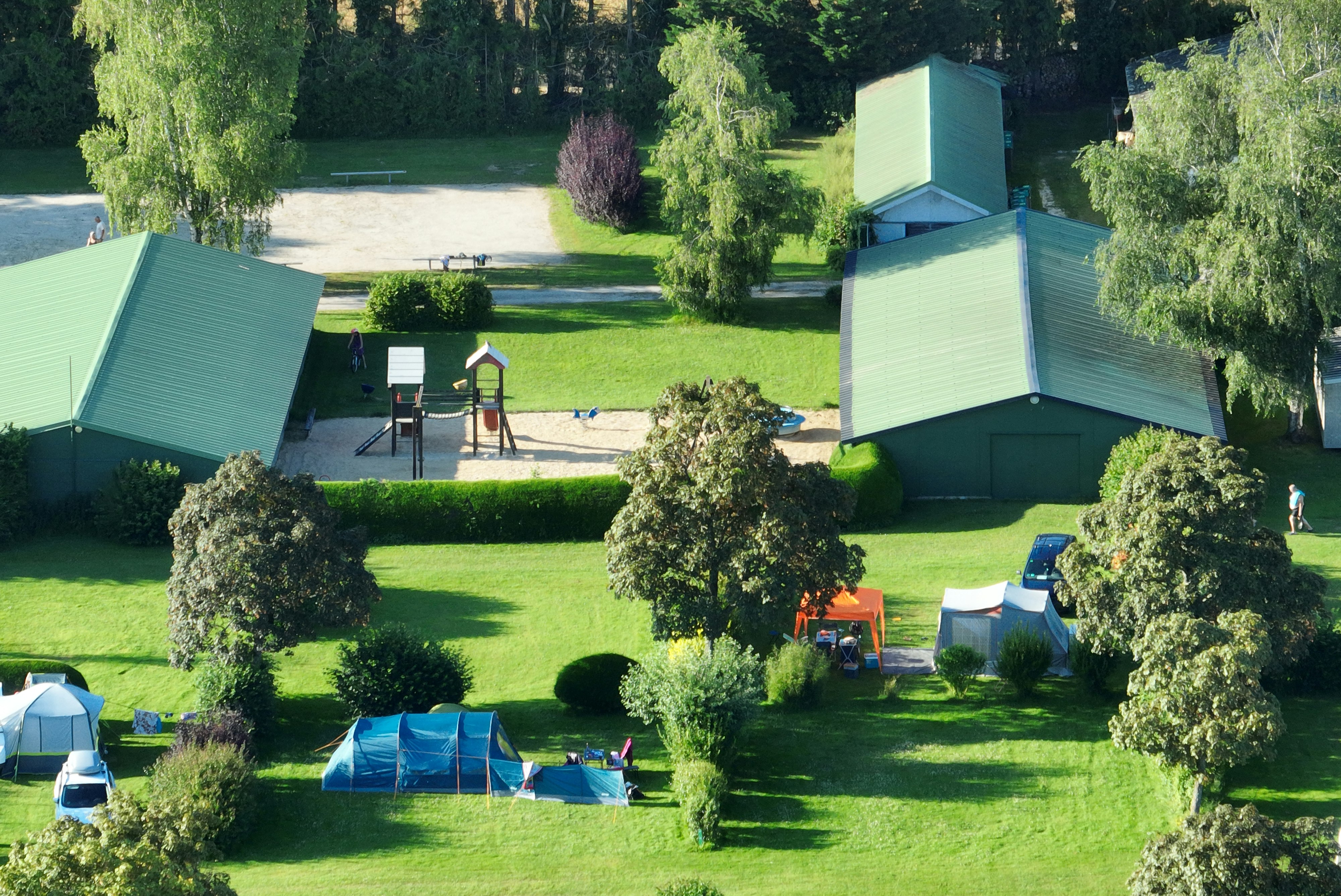 Caravaning des 4 Vents  - Luftaufnahme des Campingplatzes