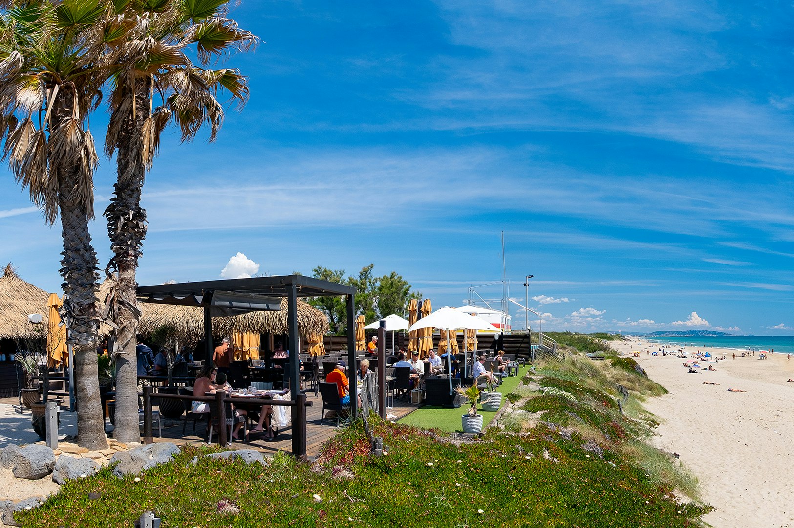 Centre Naturiste René Oltra - Blick auf den Badestrand am Campingplatz