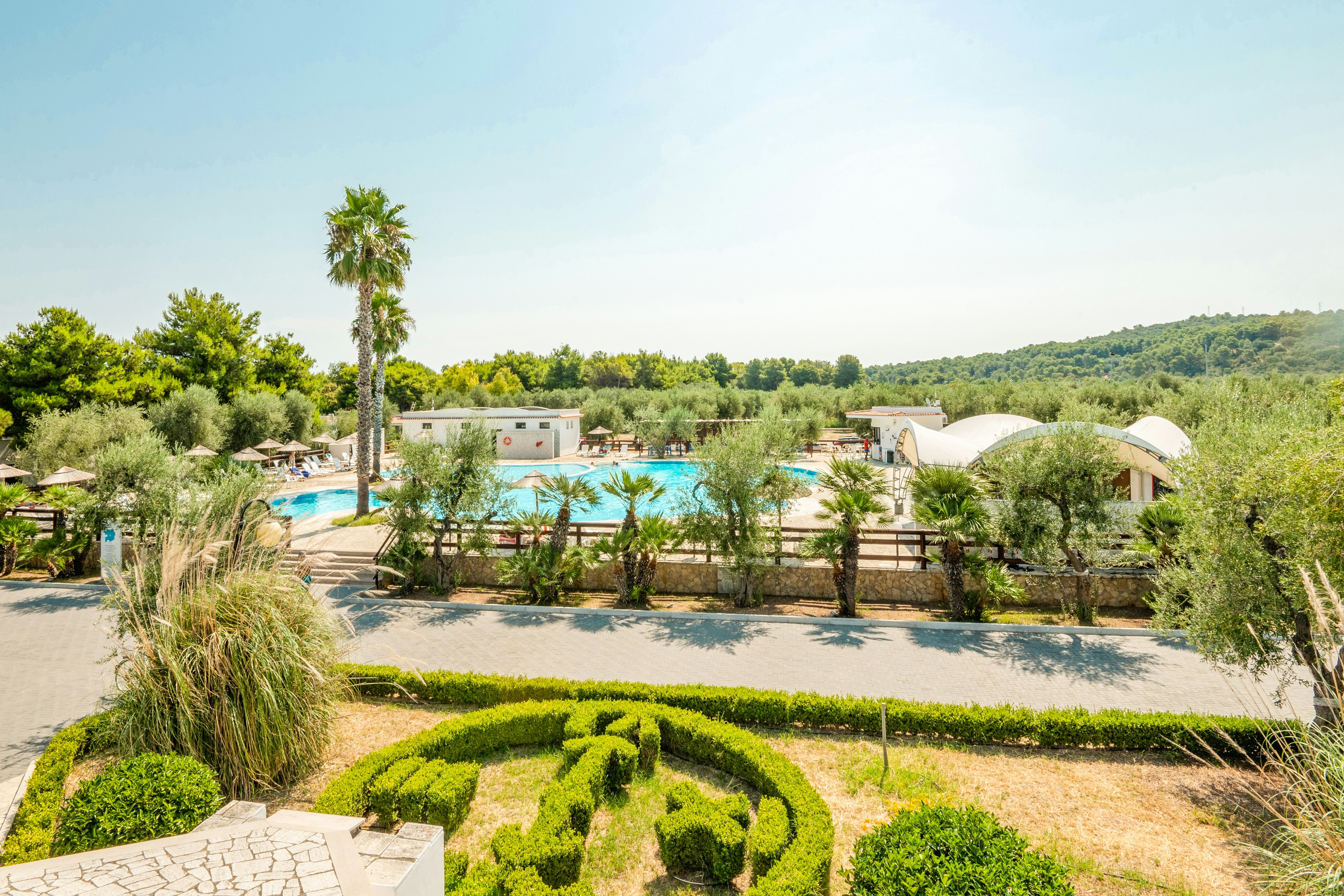 Centro Vacanze Oriente - Blick auf das Freibad auf dem Campingplatz