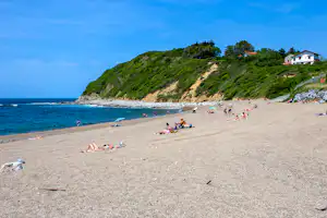 Chadotel C. L'International Erromardie Chadotel Camping L' International Erromardie - Blick auf den Badestrand am Campingplatz