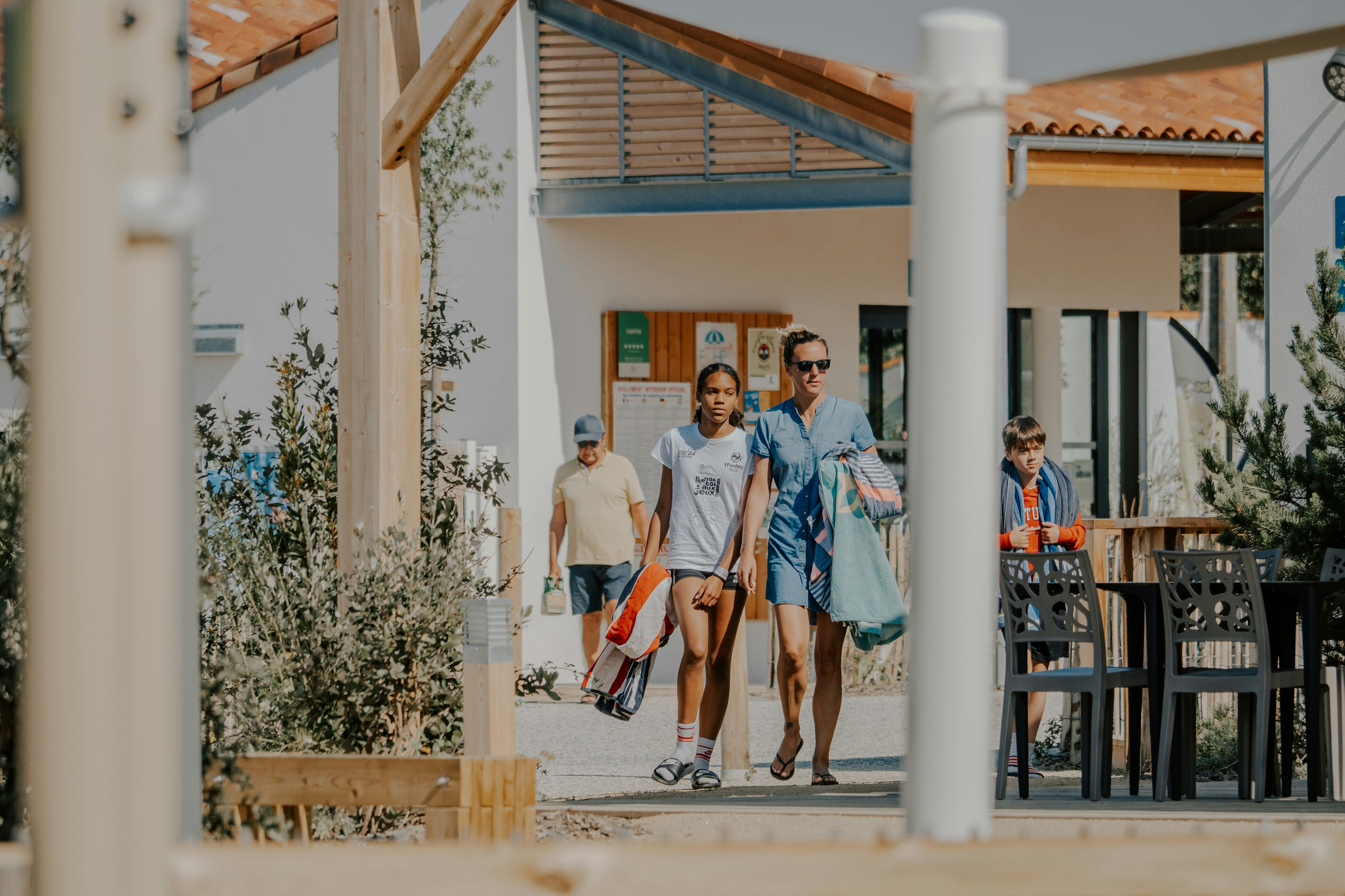 Camping Chadotel L'Oceano d'Or  Chadotel Camping L' Océano d'Or  - Restaurant mit Terrasse auf dem Campingplatz