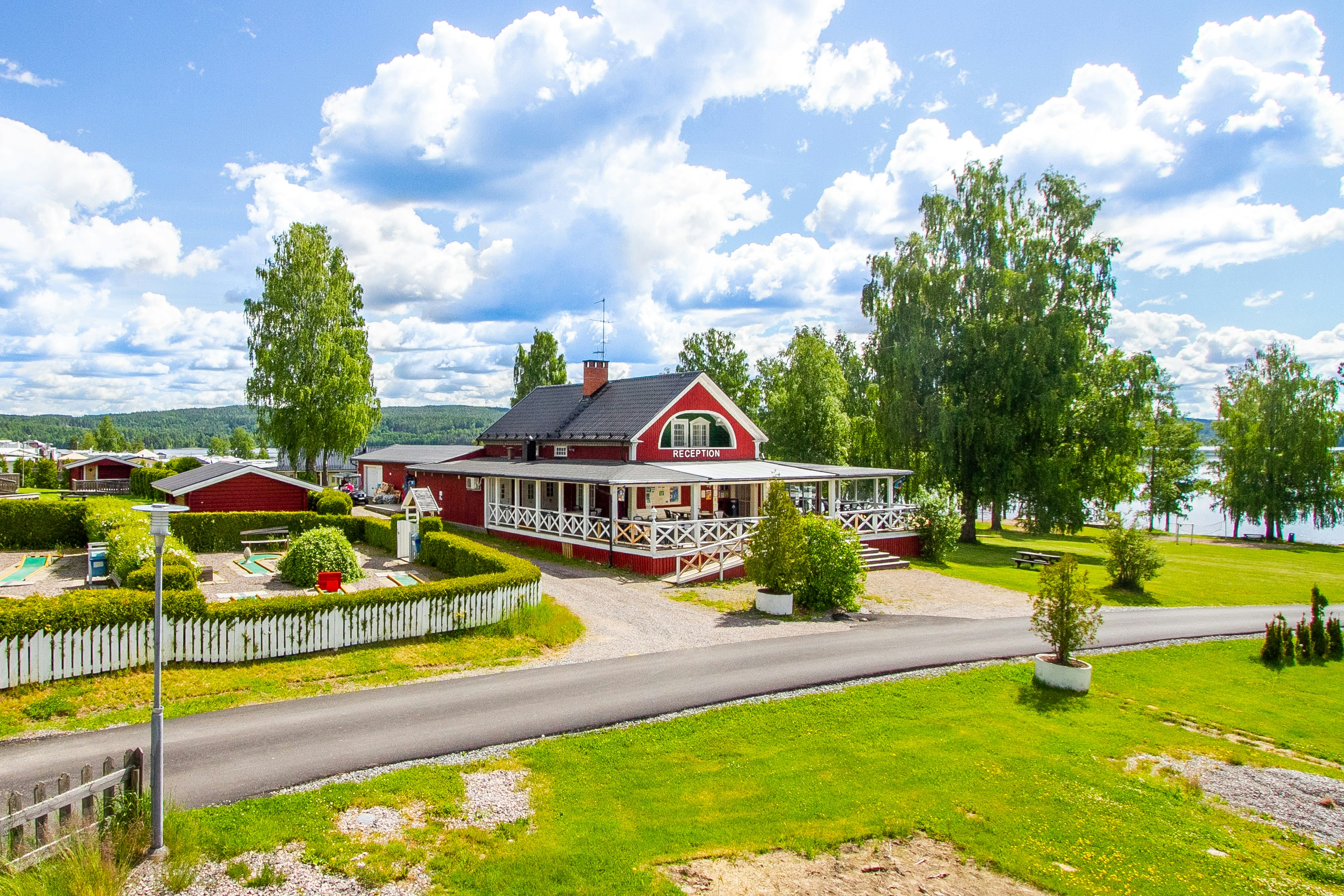 First Camp Haganäset - Charlottenberg - Eingang des Campingplatzes