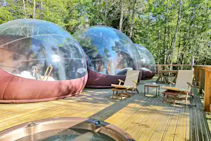 Chrysalide Saint Martin - Mobilheim-Pods auf dem Campingplatz