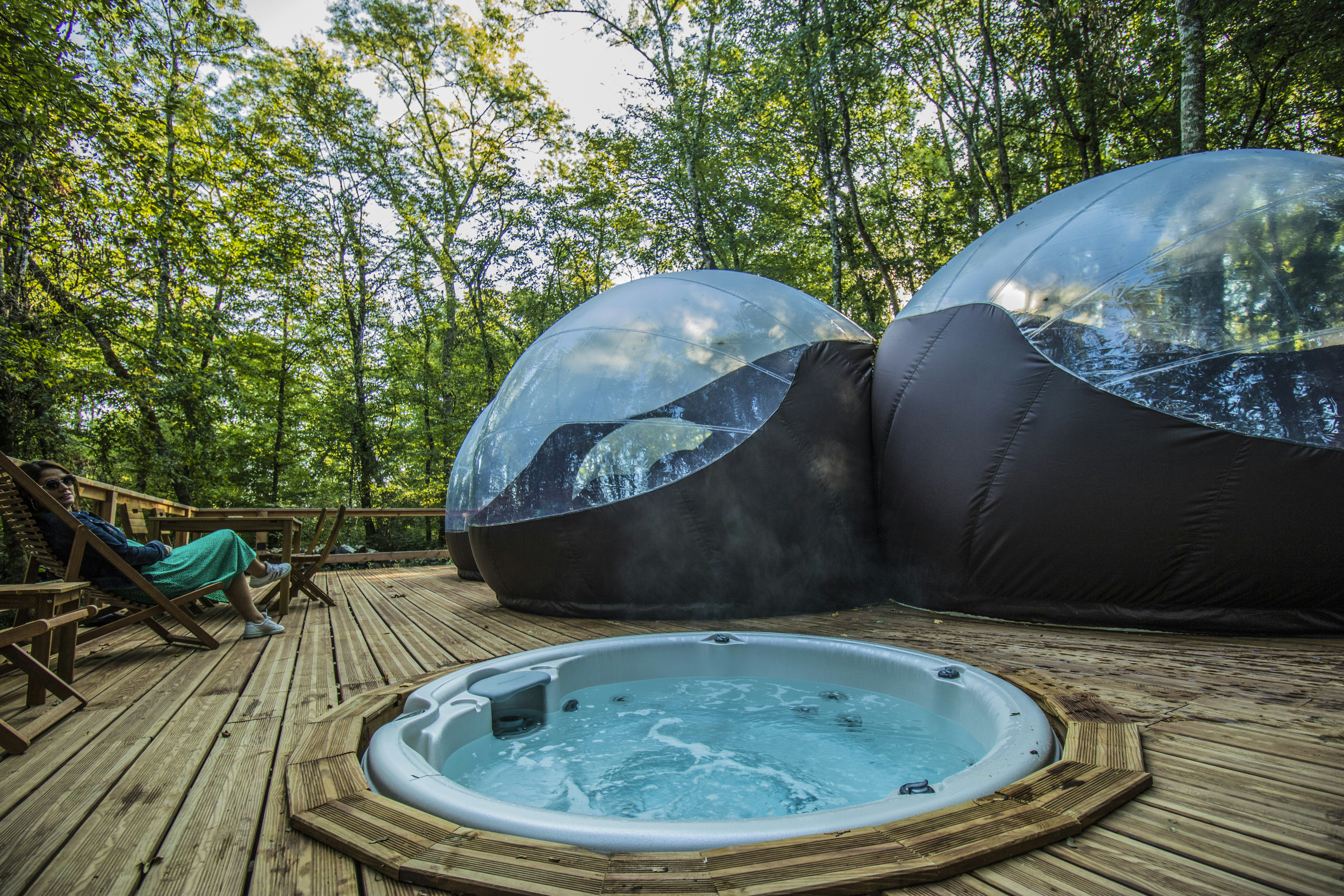 Chrysalide Saint Martin - Terrasse mit Whirlpool
