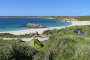 Clifden Eco Beach Camping & Caravanning Park - Zeltplatz vom Campingplatz am Strand vom Atlantik