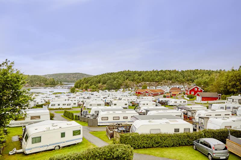 Daftö Resort  - Wohnwagen und Wohnmobile auf dem Campingplatz am Meer