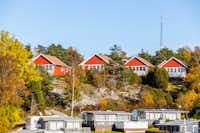 Daftö Resort - Blick auf den Campingbereich Solhöjden mit Mietunterkünften
