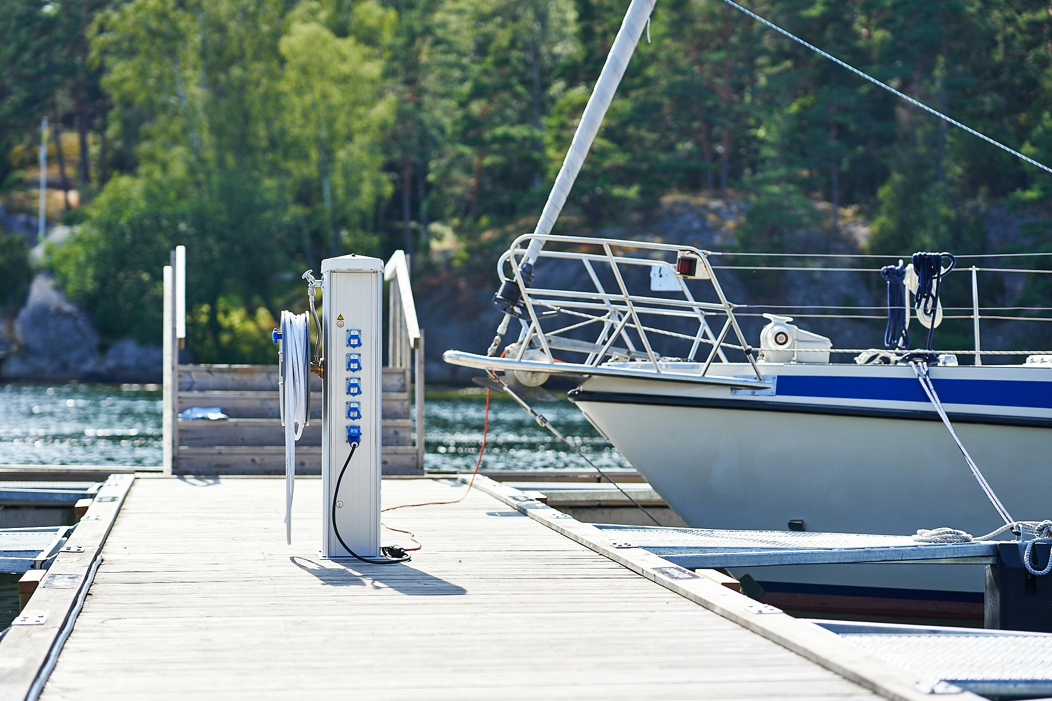 Daftö Resort - Bootsliegeplätze mit Stromanschluss
