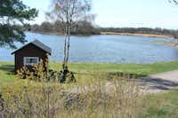 Dalskärs Camping - Mobilheim mit Blick auf das Wasser