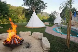 Das Zollhaus - Lagerfeuerstelle auf dem Campingplatz