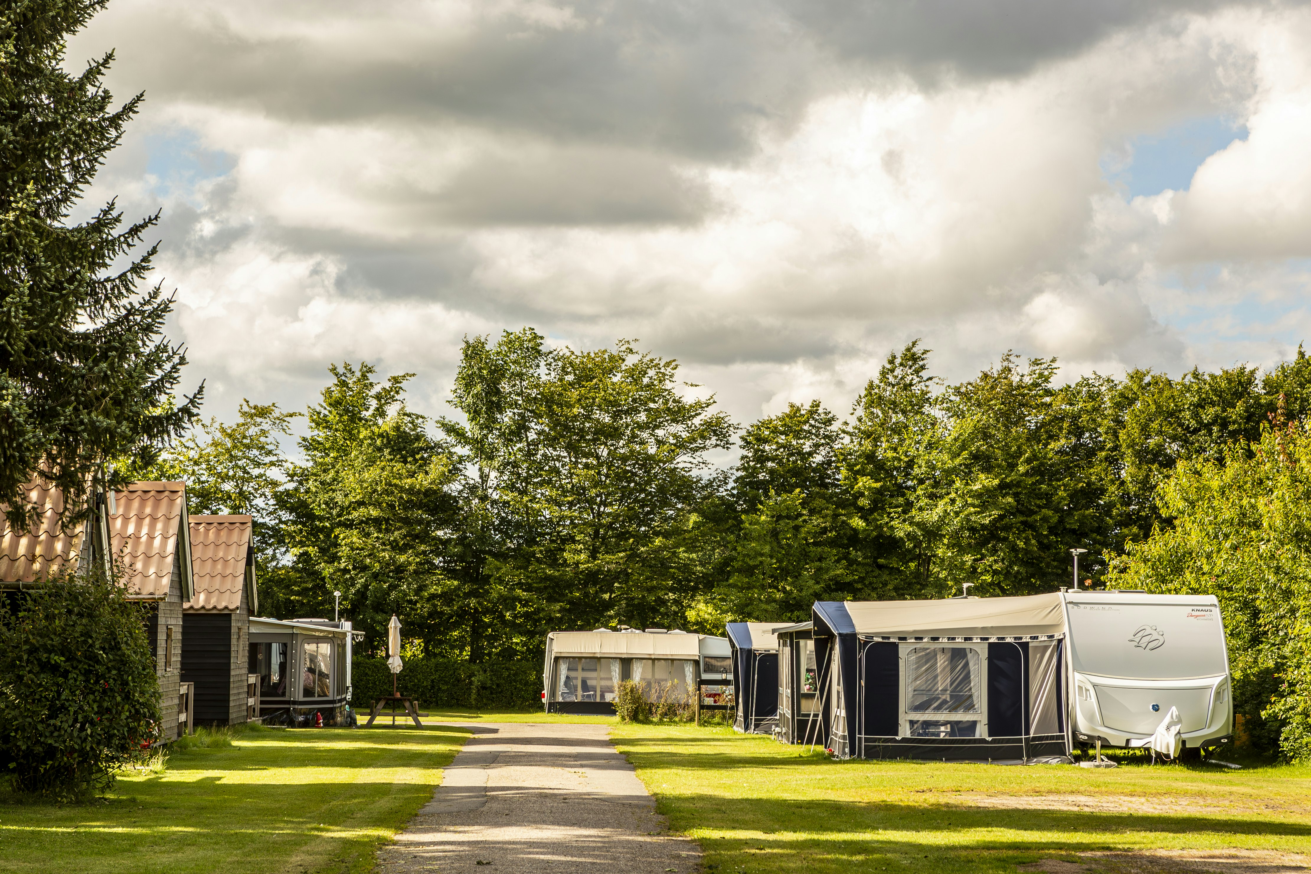 DCU Camping Silkeborg - Hesselhus -  Standplätze und Mobilheime auf dem Campingplatz