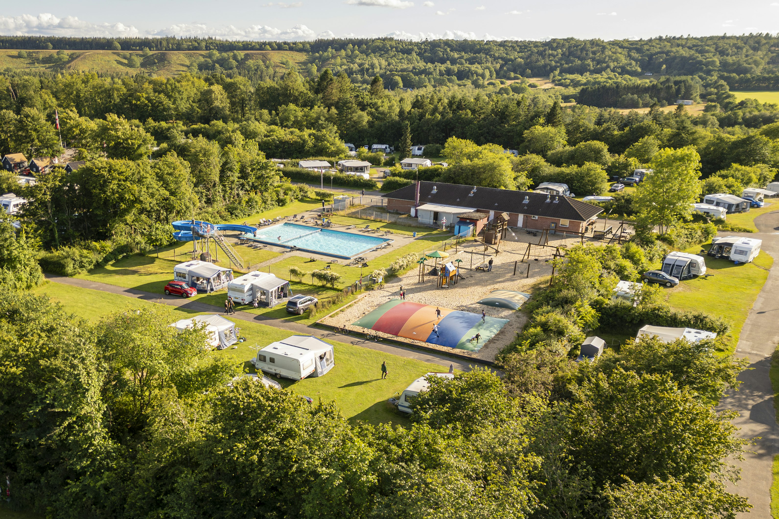 DCU Camping Silkeborg - Hesselhus - Pool auf dem Campingplatz