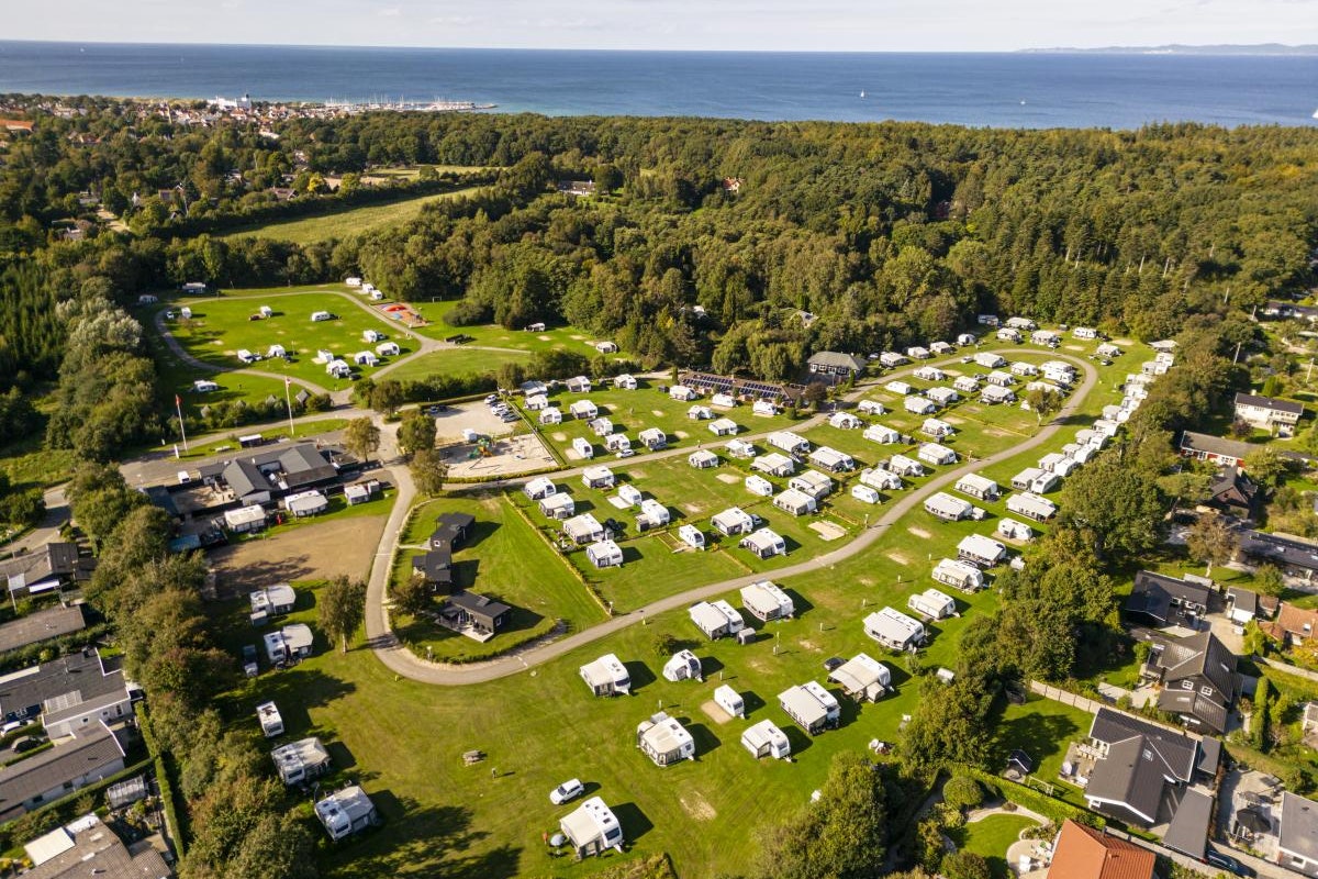 DCU-Camping Hornbæk  - Luftaufnahme des Campingplatzes