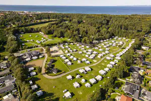 DCU-Camping Hornbæk - Luftaufnahme des Campingplatzes