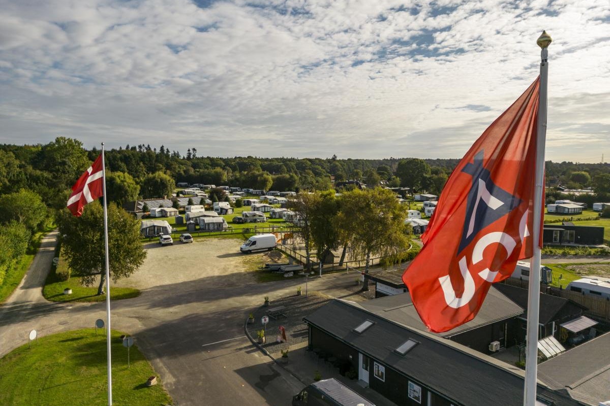 DCU-Camping Hornbæk  - Luftaufnahme des Campingplatzes