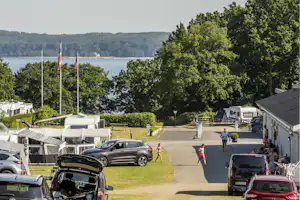 DCU-Camping Kollund - Blick auf die Einfahrt des Campingplatzes