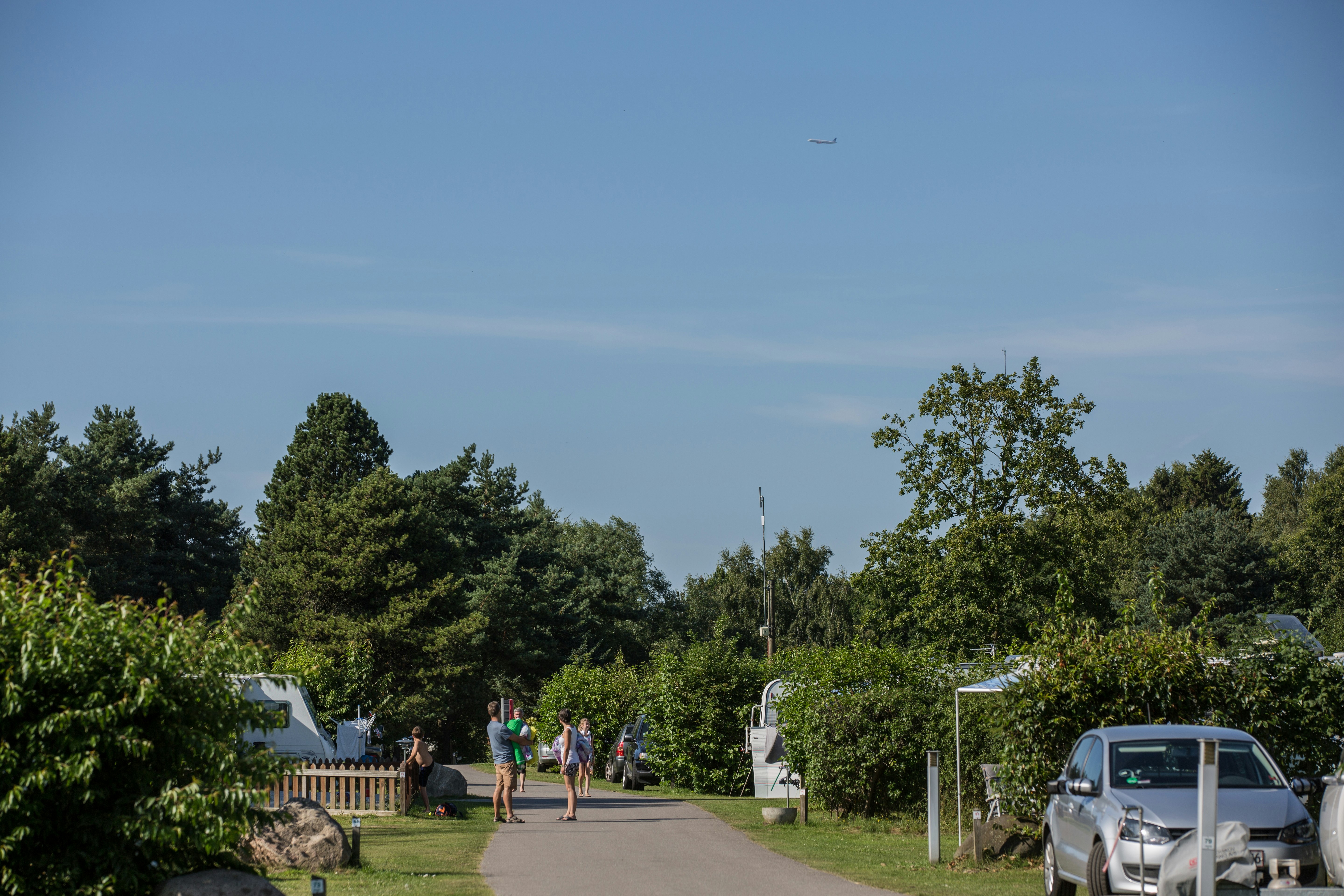 DCU-Camping Nærum - Blick auf den Campingplatz im Grünen
