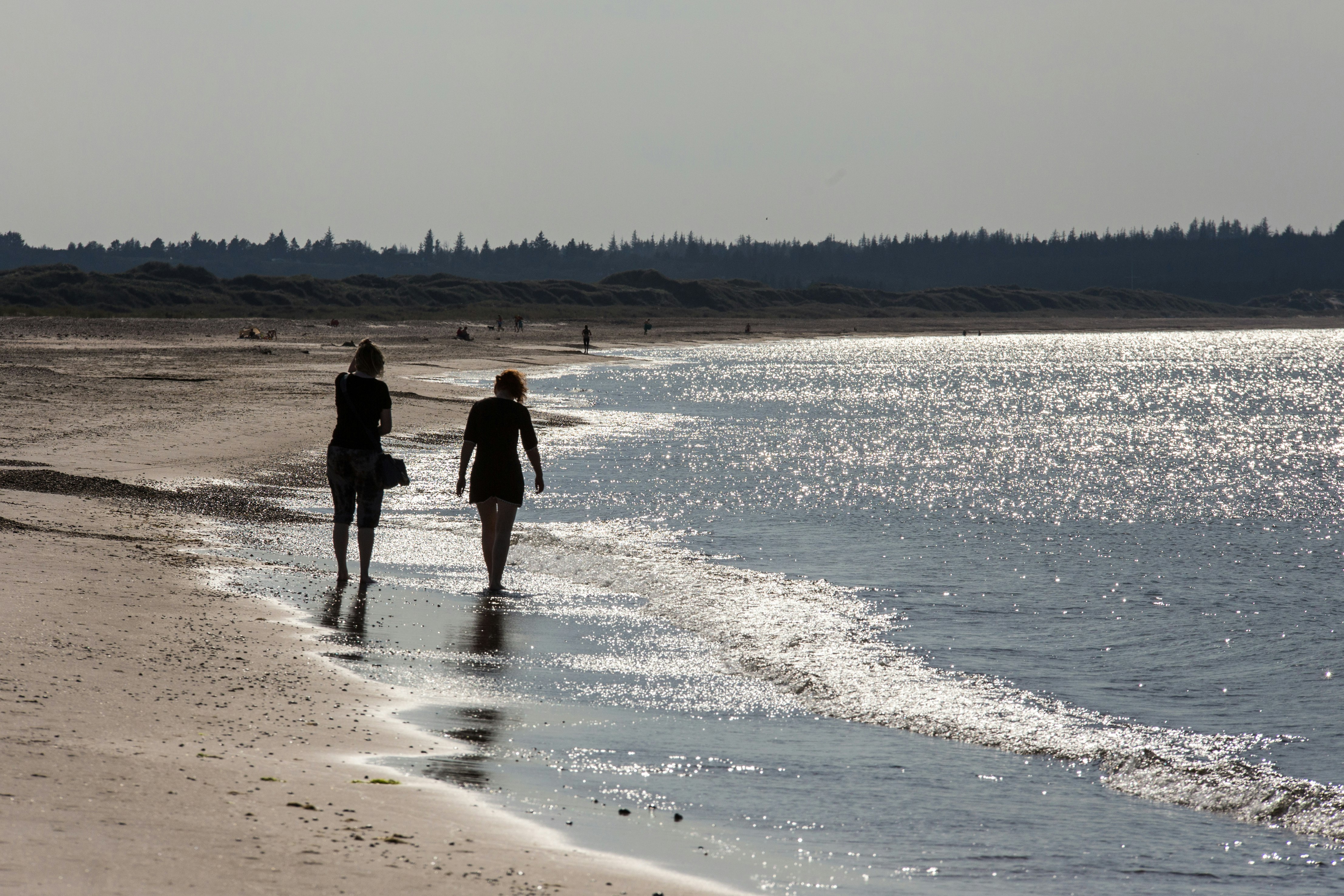 DCU-Camping Tranum  DCU-Camping Skovly - Gäste beim Spazieren am Strand