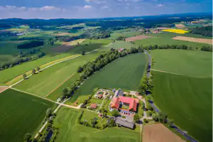 Der Birkholmhof - Campingplatz aus der Vogelperspektive