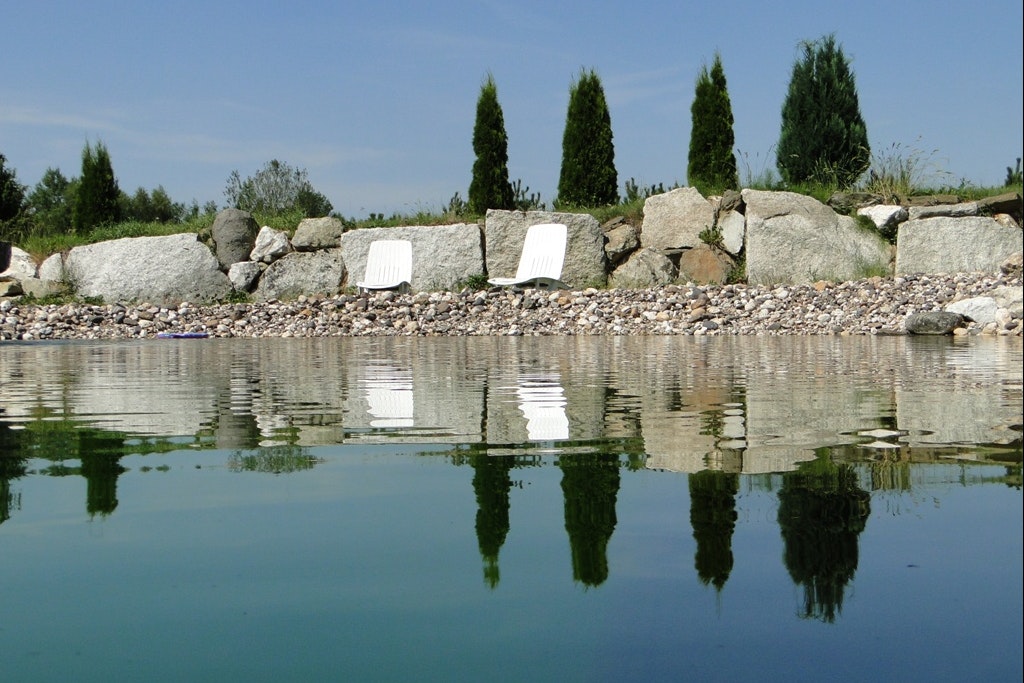 Der Birkholmhof - Schwimmteich auf dem Campingplatz