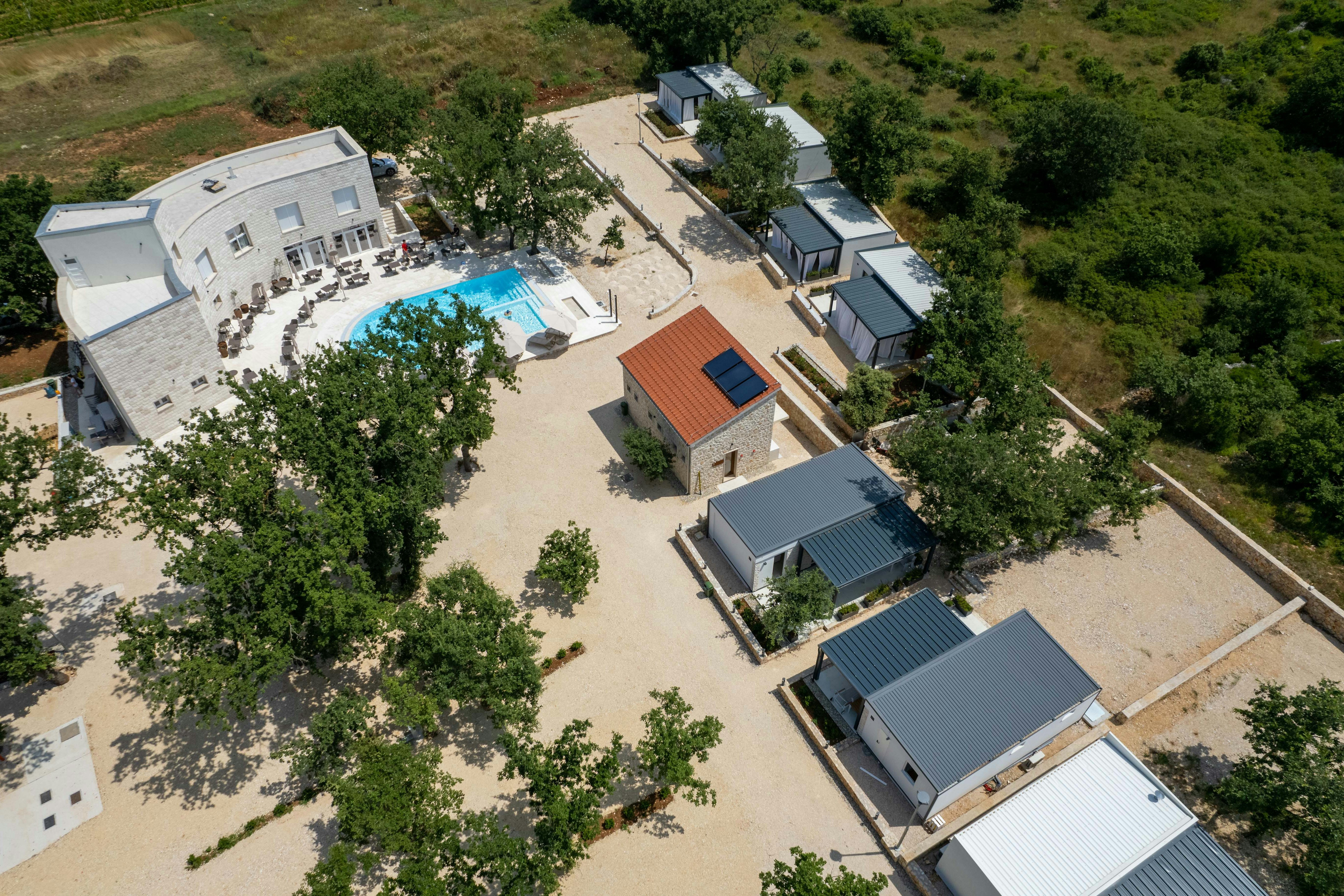 Dionis Zaton Camping  - Luftaufnahme des Campingplatzes